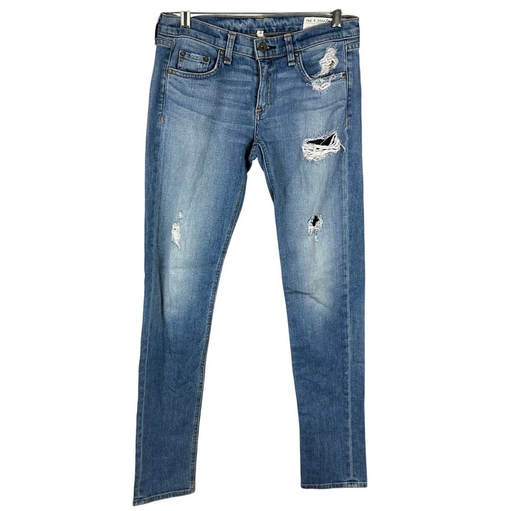 Rag and Bone Dre Jean's Distressed Low Rise Atwater Women's Size 25 EUC